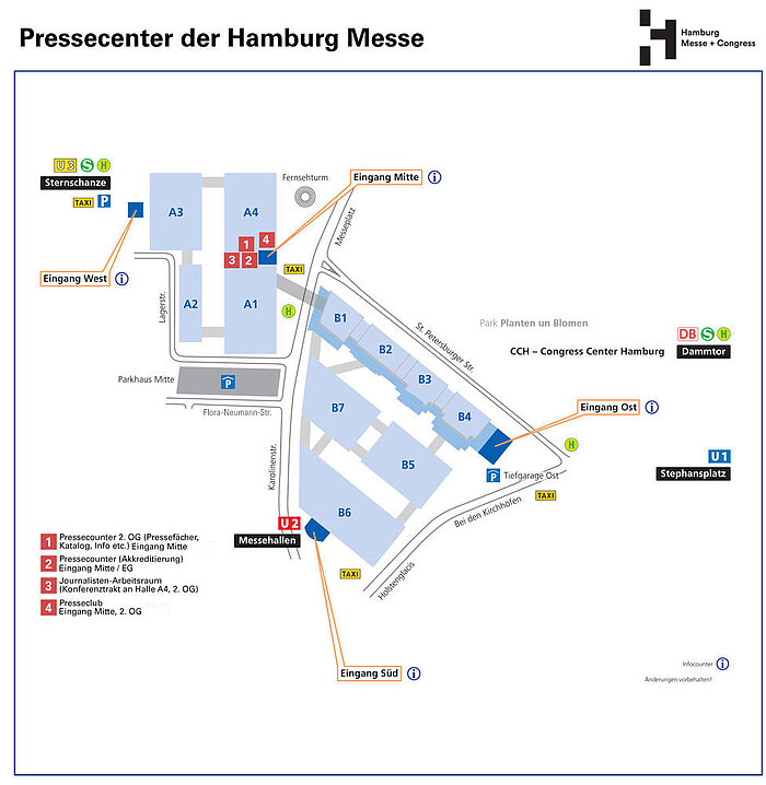 Hamburg Messe Pressecenter