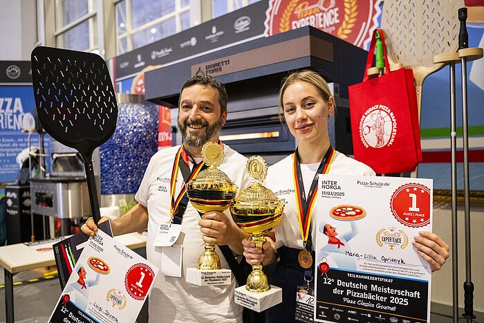 Gewinner der 12° Deutsche Meisterschaft der Pizzabäcker