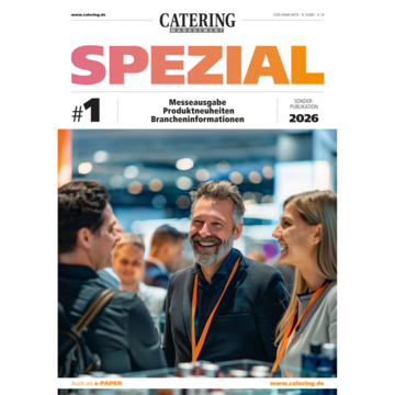 Titelseite des Magazins Catering Spezial