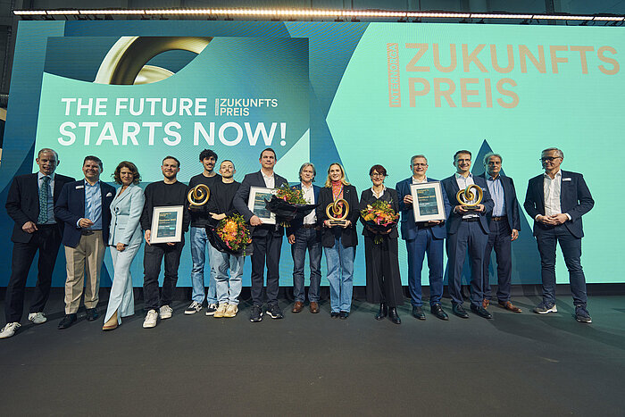 Gruppenfoto der Gewinner, Nominierte und Jury der INTERNORGA Zukunftpreis 2025