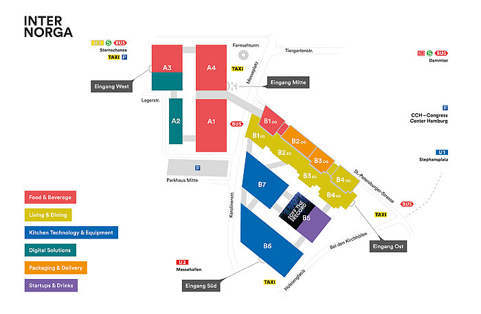 INTERNORGA 2026 Geländeplan