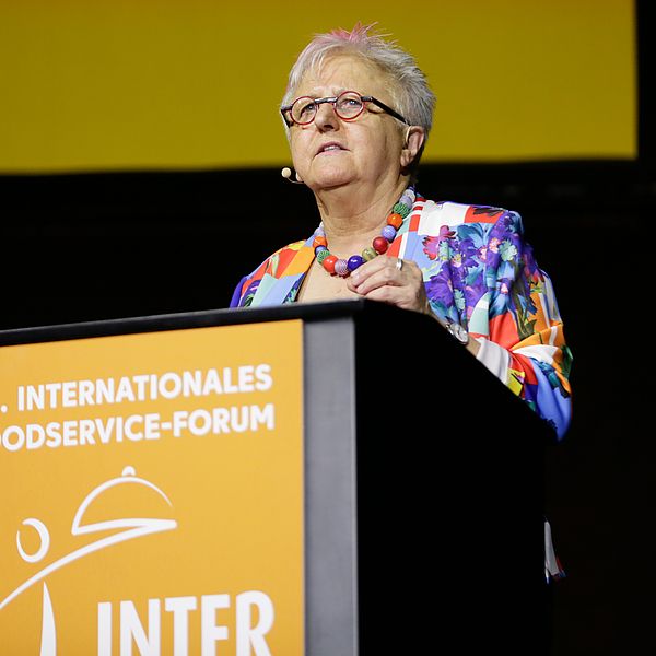 Gretel Weiss als Sprecherin auf dem Foodservice Forum