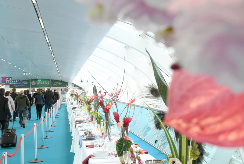 INTERNORGA: Blick auf die Skywalk-Tafel